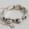 (b1116)Silver bracelet Belgiorno type.