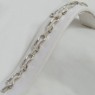 (b1222)Silver bracelet with links and chain.
