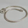 (b1252)Viper-type silver bracelet.