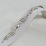 (b1270)Silver bracelet with wavy links.