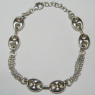 (b1483)Silver bracelet model type Gucci.
