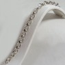 (b0982)Silver Rolo-type bracelet.