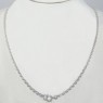 (ch1379)Silver chain with classic round links.