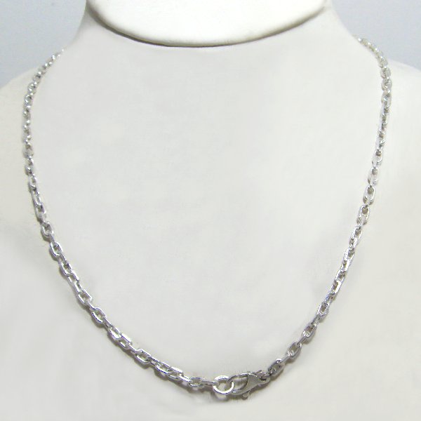 (ch1380)Silver chain Forcet type.