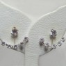 (e1253)Double use earrings with cubic zircons.