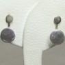 (e1272)Double Use earrings in silver.