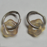 (p1339)Aros de plata de estilo cubano.