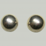 (e1436)Aros de plata de tipo bolita. 5 mm.