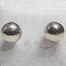 (e1438)Aros de plata bolita de 7 mm.