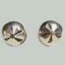(e1439)Aros de plata facetados bolita de 9 mm.