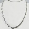 (ch1388)Silver chain with no opening.