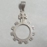 (p1070)Pendant rosary with motif Ave María.