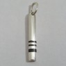 (p1084)Silver pendant in stick form.