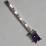 (p1170)Colgante de plata con zirconias cubicas y piedra de color