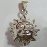 (p1211)Colgante de plata inflada motivo Sol.