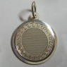 (p1261)Medalla de plata para grabar con guarda Griega.