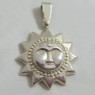 (p1277)Silver pendant motif Sun.