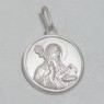 (p1362)Medalla de plata circular motivo San Benito.