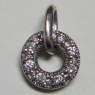 (p1362)Colgante de plata en forma de circulo con zirconias.
