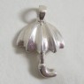 (p1397)Inflated silver pendant motif umbrella.