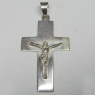 (p1492)Cruz de plata con figura de Cristo.