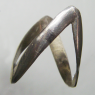 (r1426)Anillo de plata en puntas.