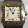 (ww1412)Reloj de pulsera Santos de Cartier. Acero y oro.