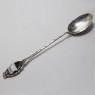 (a1531)Cuchara de plata con escudo de Siena, Italia.