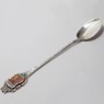 (a1549)Cuchara de plata con escudo de San Remo, Italia.