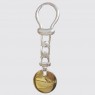 (kc2027)Llavero de plata y oro con medalla Bombe.
