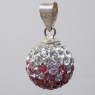 (p1570)Colgante de plata esf�rico tipo bola de fuego