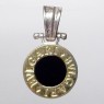 (p1577)Colgante de plata con apliques de oro y �nix.