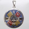 (p1584)Colgante de plata con dise�o precolombiano.