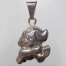 (p1589)Colgante de plata motivo perro.