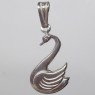 (p1590)Colgante de plata motivo cisne.