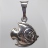 (p1592)Silver pendant motif small fish.